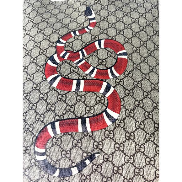 Gucci Monogram Snake Tote Bag - Picture 8 of 8